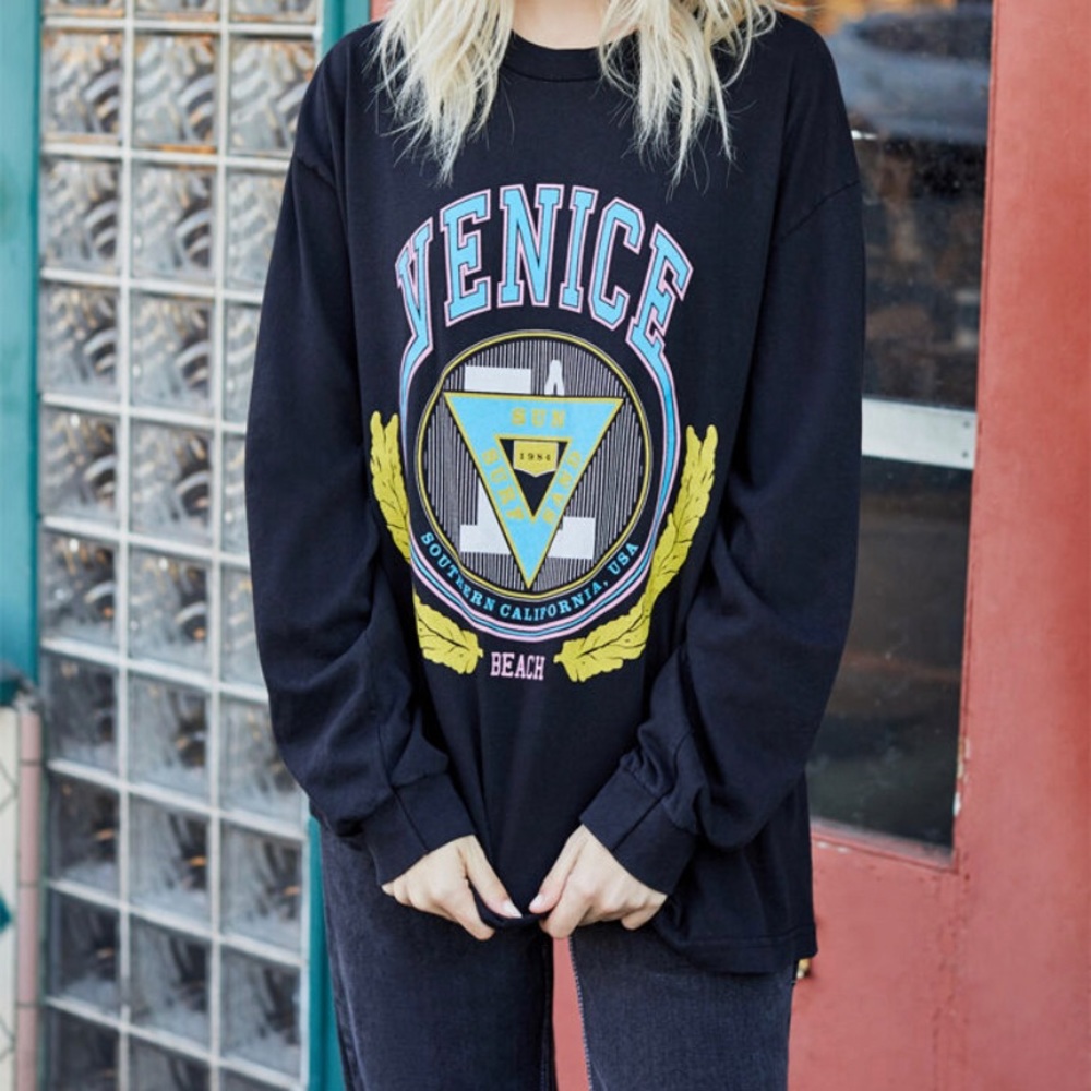 Brandy Melville Camila Long Sleeve Venice T-Shirt